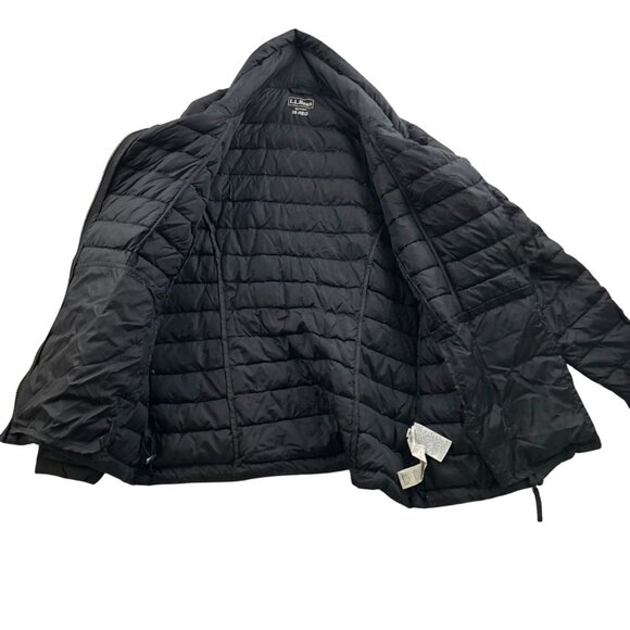 L.L. Bean Women's Puffer Jacket XS Black Insulated Downtek 80% Down Filling - Picture 3 of 16